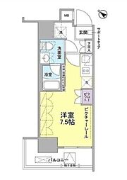 SIL西五反田 ワンルームの間取図画像