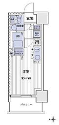 エスティメゾン大島 ワンルームの間取図画像