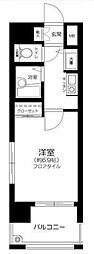 ヴィア・シテラ赤坂 1Kの間取図画像