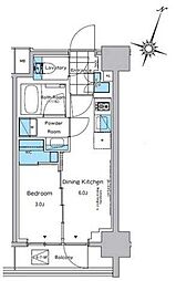 吉川ビル 1DKの間取図画像