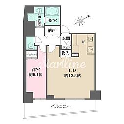 ROYGENT三ノ輪 1LDKの間取図画像