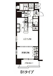 レジディア御茶ノ水 1LDKの間取図画像
