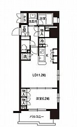 レジディア御茶ノ水 1LDKの間取図画像