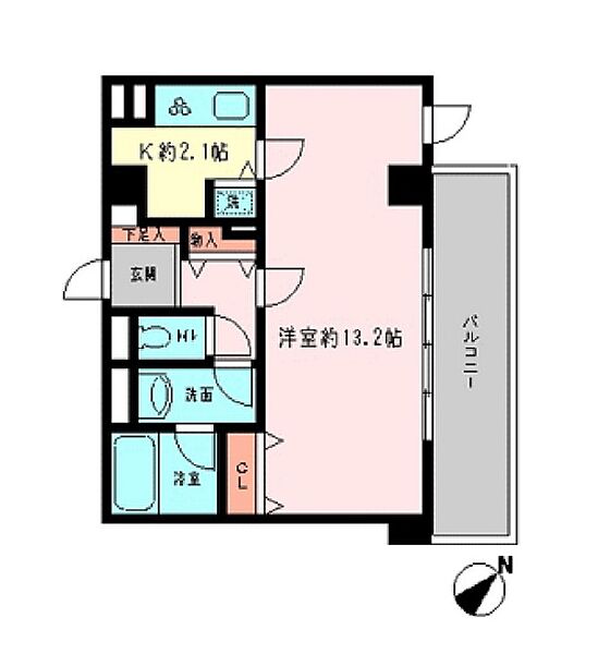 東京都新宿区市谷仲之町(賃貸マンション1K・3階・41.44㎡)の写真 その2