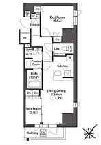 東京都渋谷区代々木２丁目27-18（賃貸マンション2LDK・14階・50.68㎡） その2