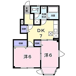 間取図画像 2DK