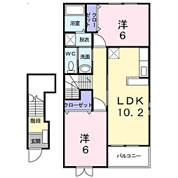 間取図画像 2LDK