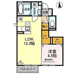 間取図画像 1LDK