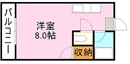 OAKVILLAKAGOSHIMA5th ワンルームの間取図画像