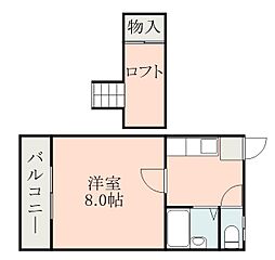バス 山田下下車 徒歩4分 2階/-