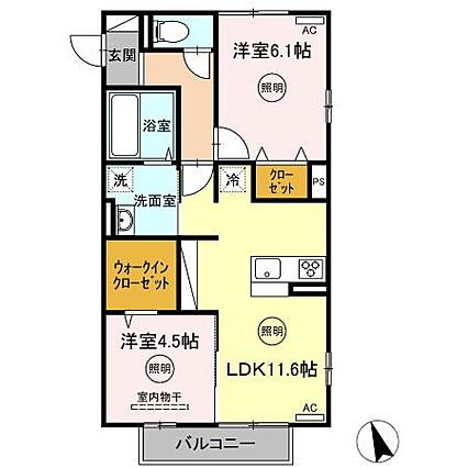 クレシアコートA棟_間取り_0