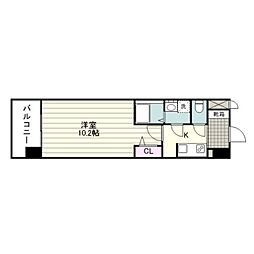 S-RESIDENCESHINMACHIagog 1Kの間取図画像