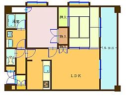ルミエールハイツ南栄 2LDKの間取図画像