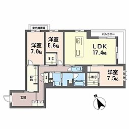 間取図画像 3LDK