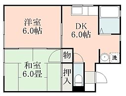 間取図画像 2DK