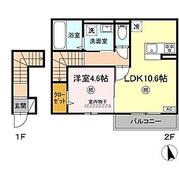 間取図画像 1LDK