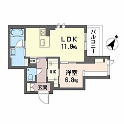 間取図画像 1LDK