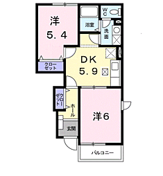 JR鹿児島本線 川内駅 バス11分 中郷病院入口下車 徒歩5分 1階/-