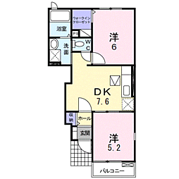 間取図画像 2DK