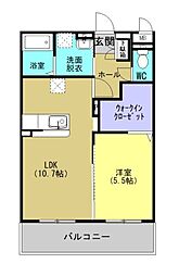 間取図画像 1LDK