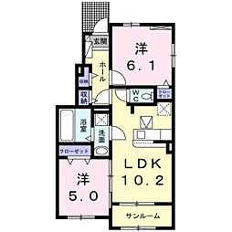 間取図画像 2LDK