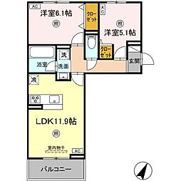 間取図画像 2LDK