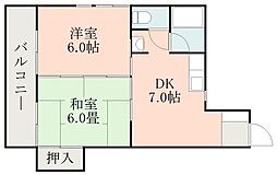 間取図画像 2DK