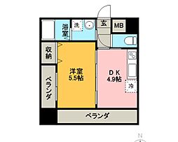鹿児島市電2系統 加治屋町駅 徒歩6分 3階/-