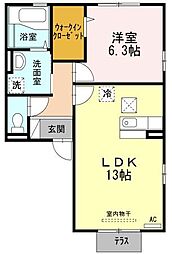 鹿児島市電1系統 谷山駅 水喰バス停下車 徒歩24分 1階/-