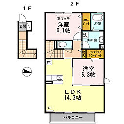 鹿児島市電1系統 谷山駅 白山北下車 徒歩29分 2階/-