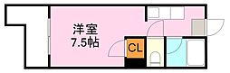 アビターレ下荒田1 ワンルームの間取図画像