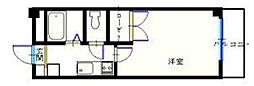 ブルースター清水町 1Kの間取図画像