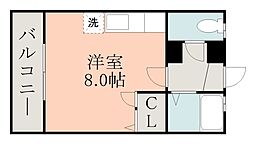 ユーフォリア ワンルームの間取図画像