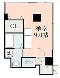 ローズガーデンシゲムラ ワンルームの間取図画像