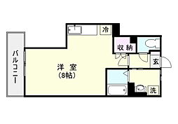 Re.Sante宇宿 1Kの間取図画像