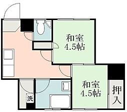 サンシュライン照国 2Kの間取図画像