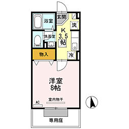 JR鹿児島本線 広木駅 山田下下車 徒歩18分 1階/-