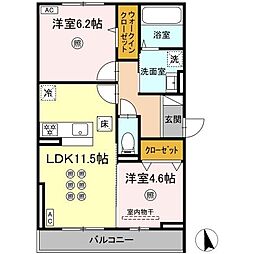 間取図画像 2LDK
