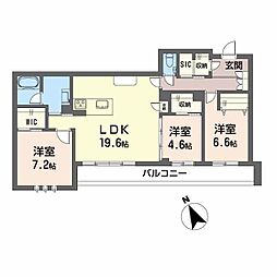 間取図画像 3LDK