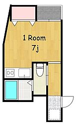 鹿児島市電1系統 二中通駅 徒歩3分 4階/-