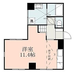 メゾンドブランシュ南林寺 ワンルームの間取図画像