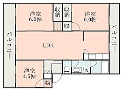 間取図画像 3LDK