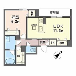 間取図画像 1LDK