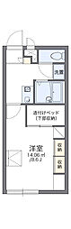 レオパレスNK高屋ケ丘 1Kの間取図画像