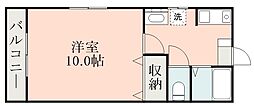 コーポ・K 1Kの間取図画像