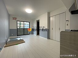 鹿児島市電1系統 脇田駅 脇田下車 徒歩10分の賃貸マンション 3階ワンルームのリビング/ダイニング