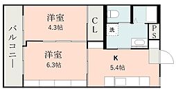 鹿児島市電1系統 谷山駅 谷山電停下車 徒歩4分 2階/-