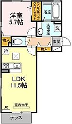 バス 新堀下車 徒歩4分 1階/-