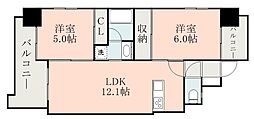間取図画像 2LDK