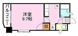 アンジェリック・リリィコート 1Kの間取図画像